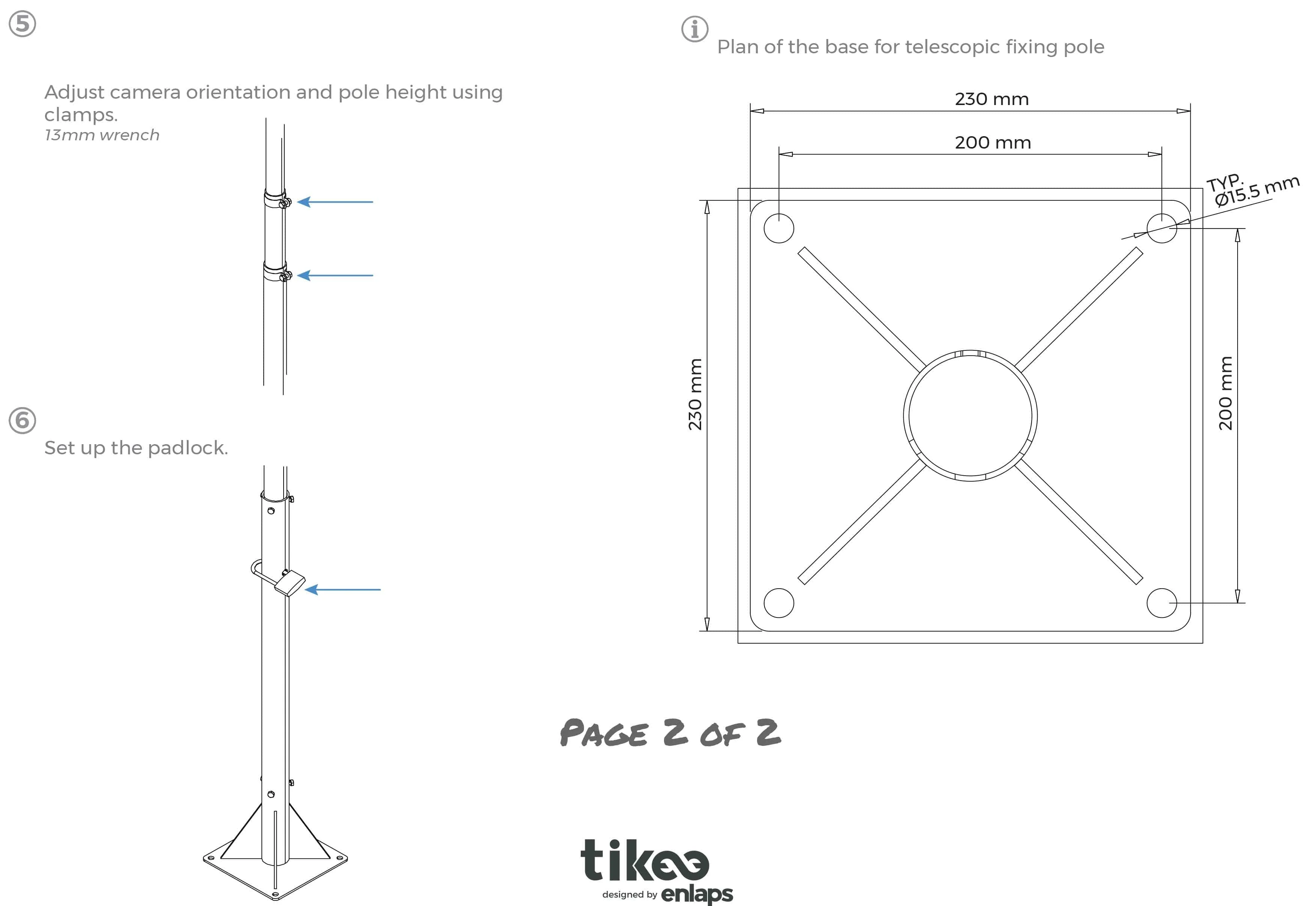 Telescopic fixing pole for Timelapse Cameras - Image 5